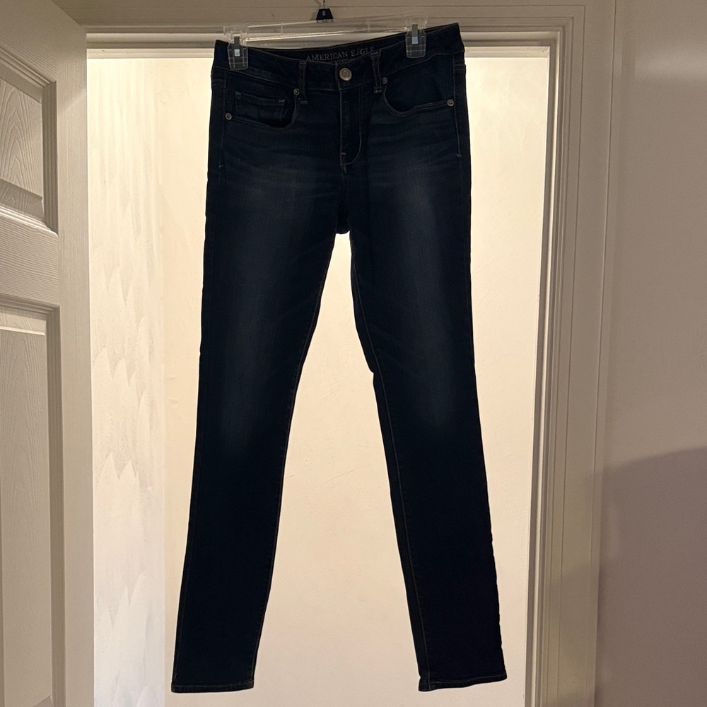American Eagle Outfitters Dark Blue Skinny Jeans